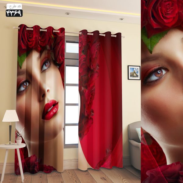 پرده تصویری طرح مارگریت برند پرنا