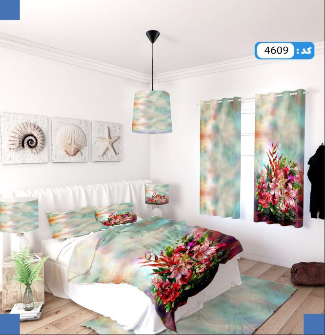 ست روتختی طرح گل و طیفی برند ایپک 4609Q