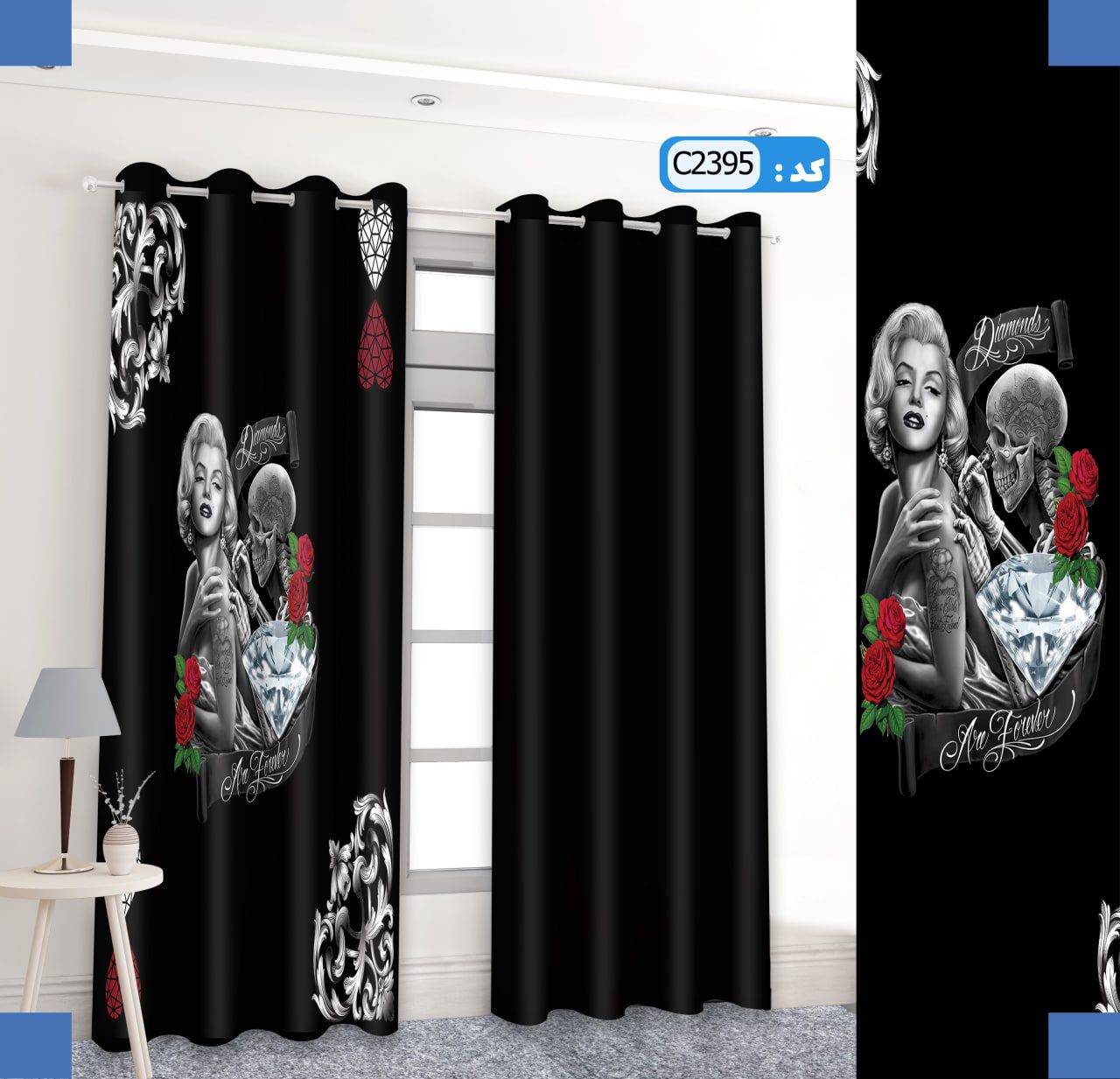 پرده تصویری طرح مرلین مونرو C2395