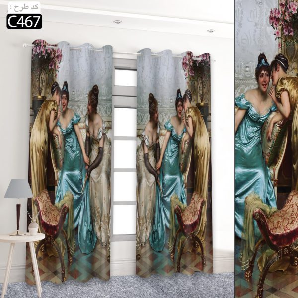 پرده تصویری طرح نقاشی کلاسیک برند پرنا