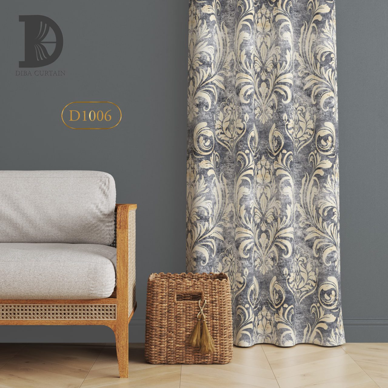 پرده تصویری دیبا طرح آذین برند دیبا D1006