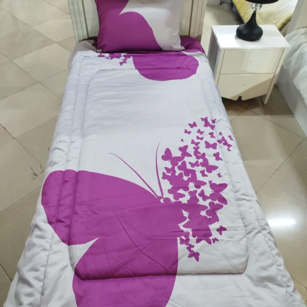 ست روتختی یک نفره طرح پروانه بنفش  برند ایپک
