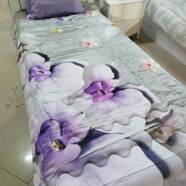 ست روتختی یک نفره طرح  گل سه بعدی  برند ایپک