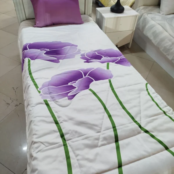 ست روتختی یک نفره طرح  گل شیپوری برند ایپک