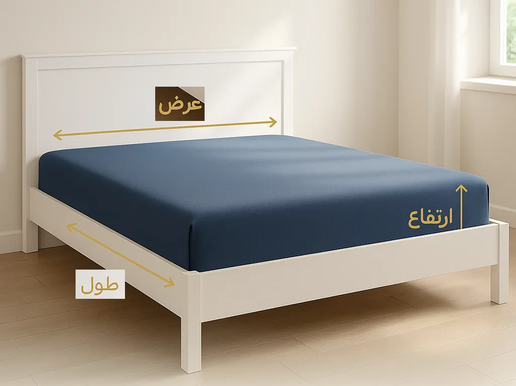 آموزش اندازه‌گیری طول، عرض و ارتفاع تشک برای انتخاب روتختی