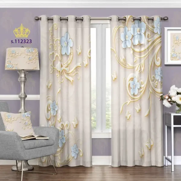پرده طرح مهتاب زرین با امکان انتخاب جنس کد s-112323