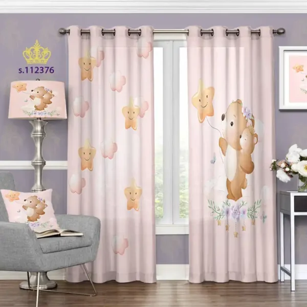 پرده تصویری ابر و ستاره قابلیت سفارشی‌سازی کد s-112376