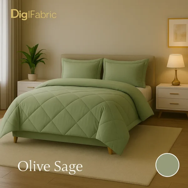 روتختی ساده رنگ زیتونی خاکی دیجی‌فابریک