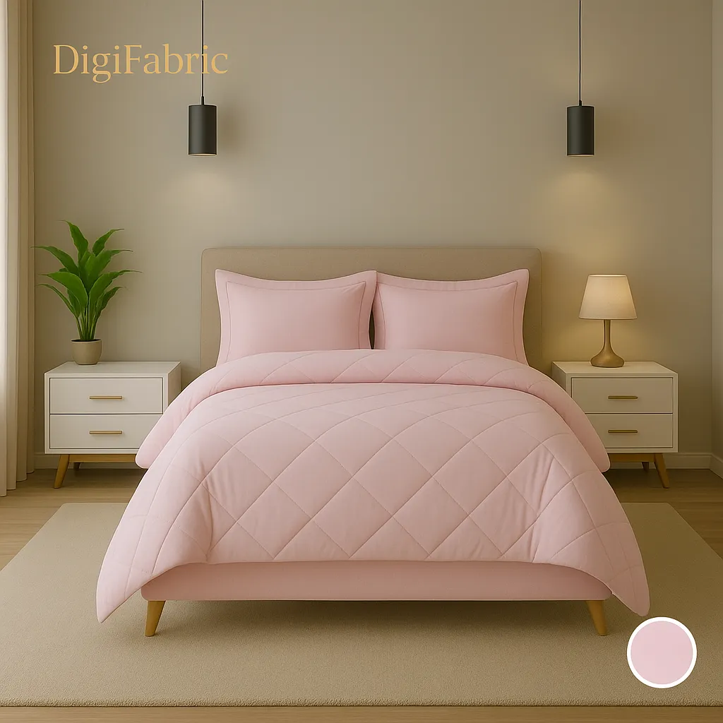 روتختی ساده رنگ صورتی ملایم دیجی‌فابریک DigiFabric Bedding PastelPink