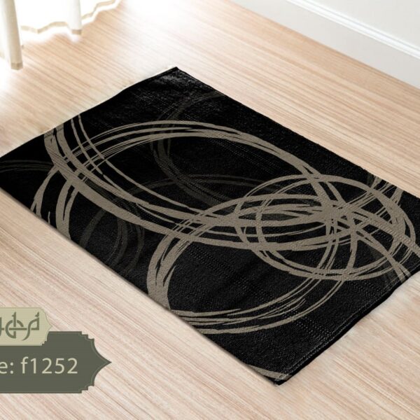 پادری حلقه پارچه رویه مخمل پورشه بژ و مشکی کد F1252 | فرمهر