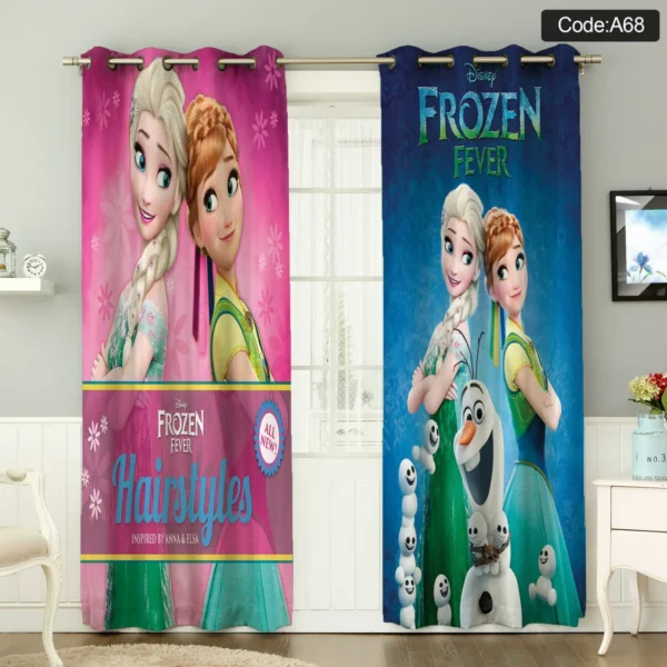 پرده تصویری Frozen Fever با امکان انتخاب جنس کد A68