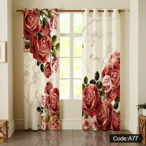 پرده تصویری رز کلاسیک کد A77 | دکو