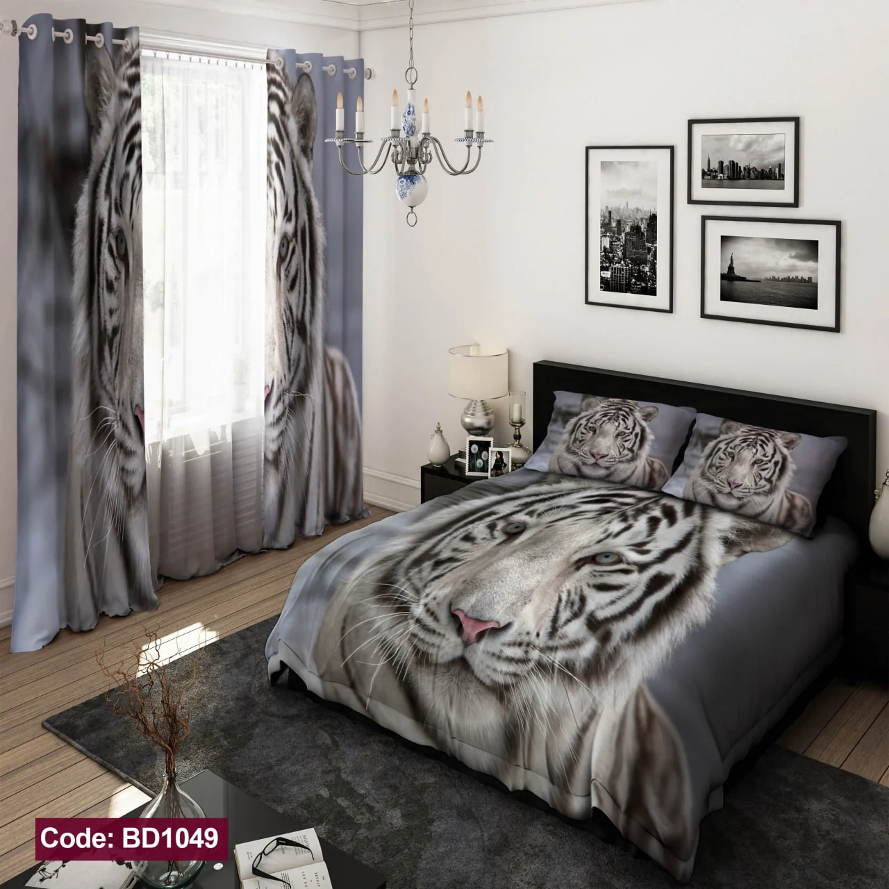 ست روتختی و پرده کد BD1049 برند دکو BD1049 1
