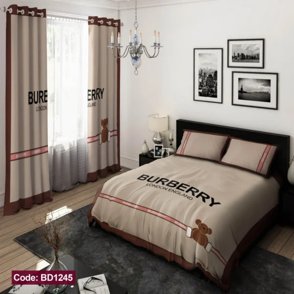 ست  روتختی و پرده کد BD1245 برند دکو