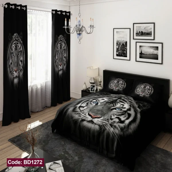 ست  روتختی و پرده کد BD1272 برند دکو
