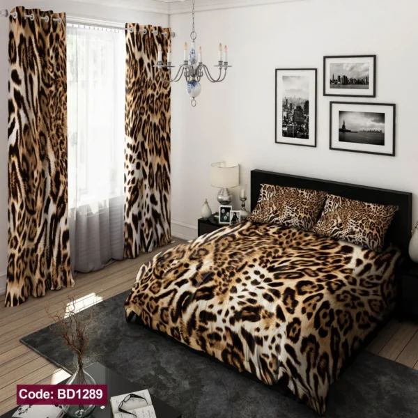 ست  روتختی و پرده کد BD1289 برند دکو