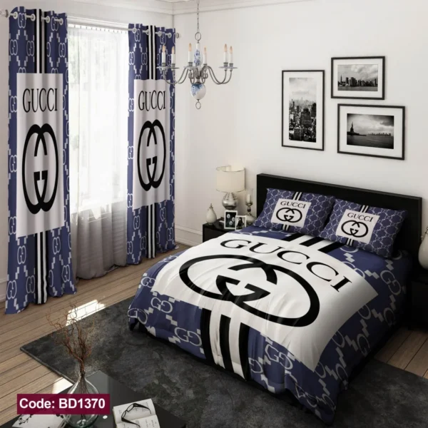ست  روتختی و پرده کد BD1370 برند دکو