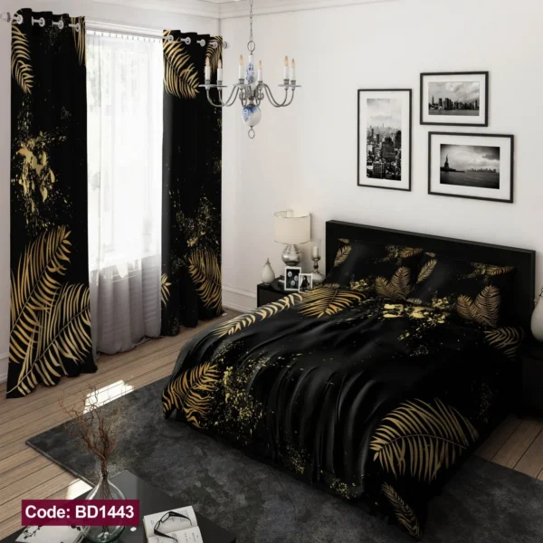 ست  روتختی و پرده کد BD1443 برند دکو