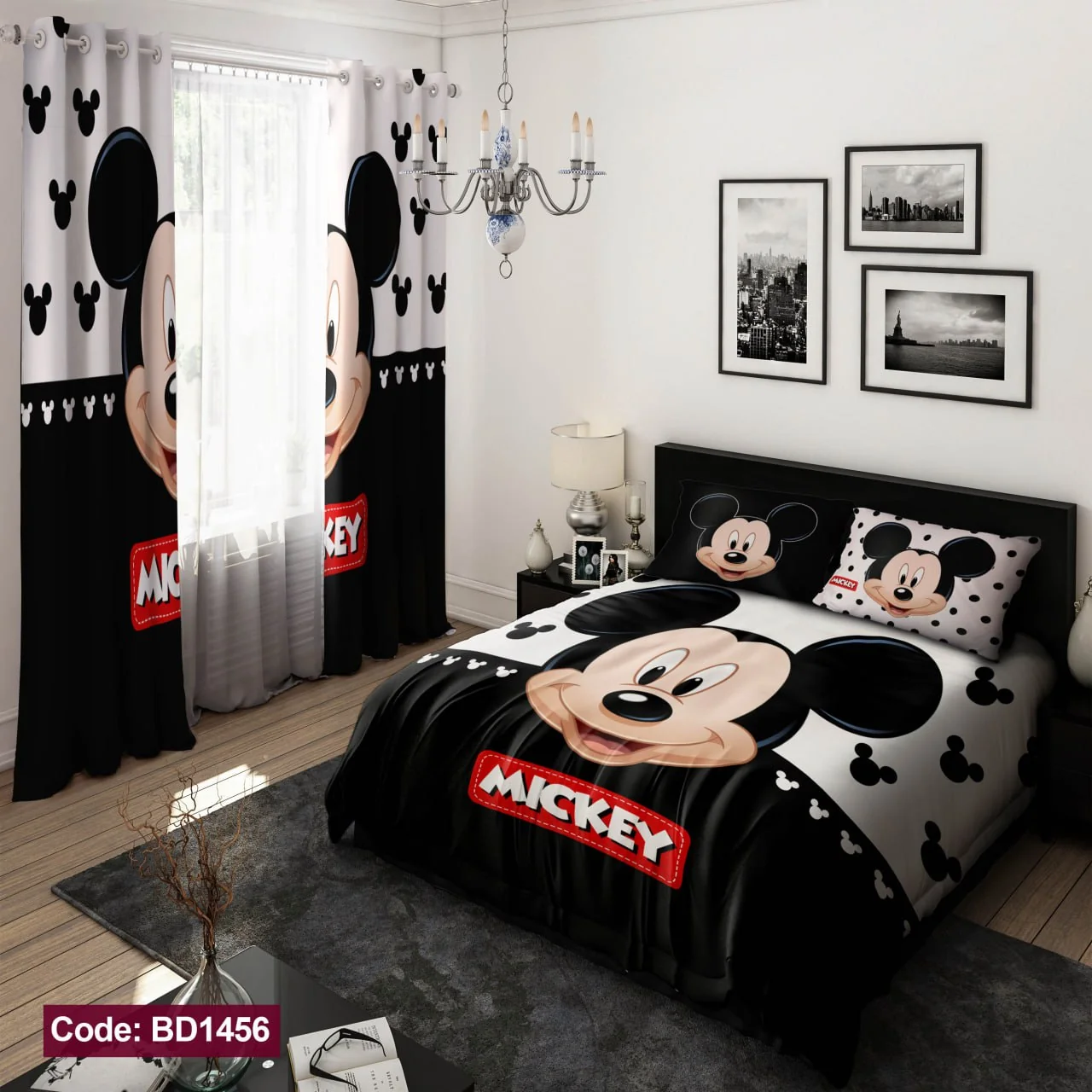 ست روتختی و پرده کد BD1456 برند دکو BD1456 1
