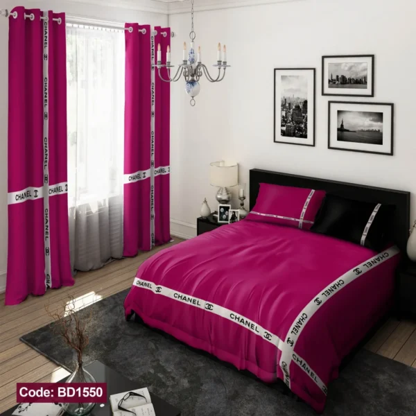 ست  روتختی و پرده  کد BD1550 برند دکو