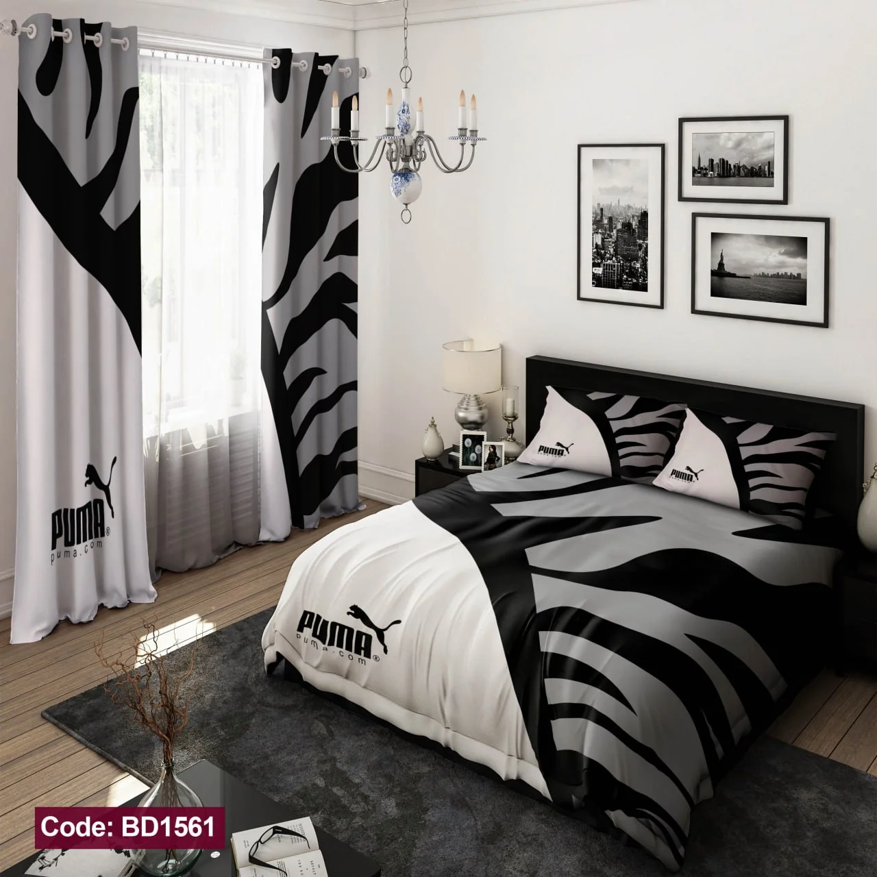 ست روتختی و پرده کد BD1561 برند دکو BD1561 1