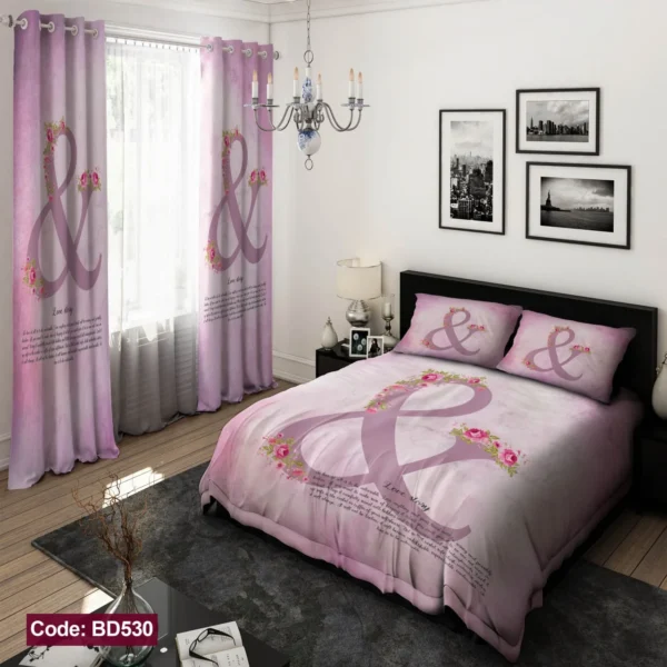ست روتختی و پرده کد BD530