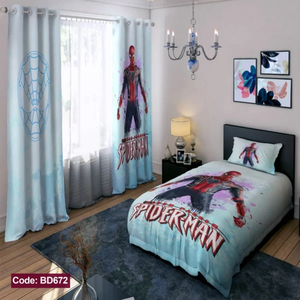 ست روتختی و پرده کد BD672 برند دکو