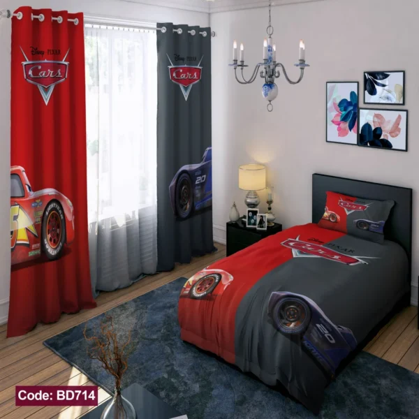 ست روتختی و پرده کد BD714  برند دکو
