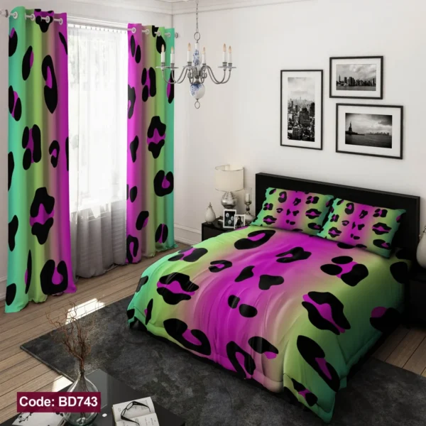 ست  روتختی و پرده  کد BD743  برند دکو