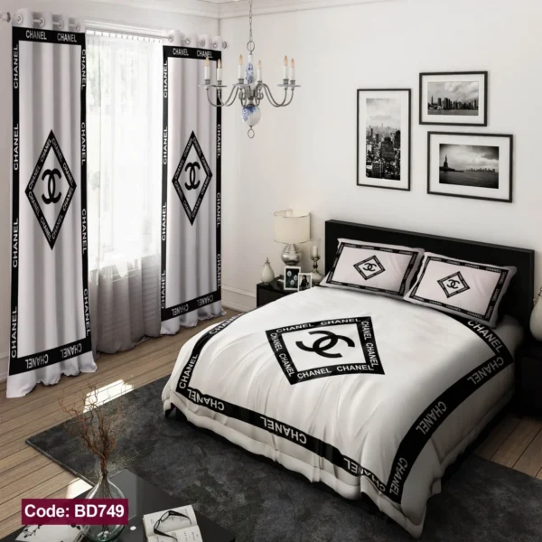 ست  روتختی و پرده  کد BD749  برند دکو