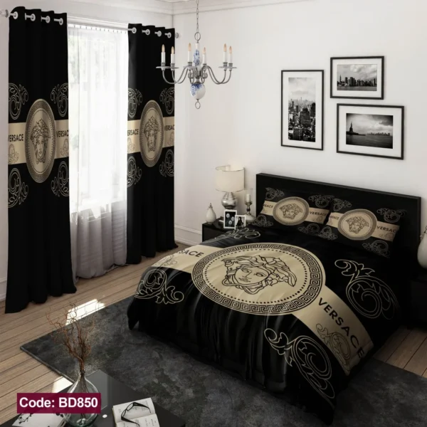 ست  روتختی و پرده  کد BD850  برند دکو