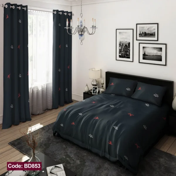 ست  روتختی و پرده  کد BD853  برند دکو