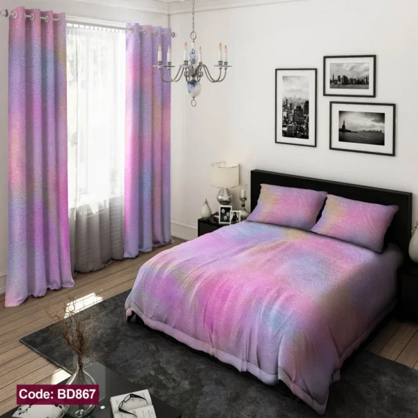 ست  روتختی و پرده  کد BD867  برند دکو