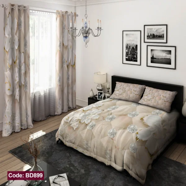 ست  روتختی و پرده  کد BD899  برند دکو