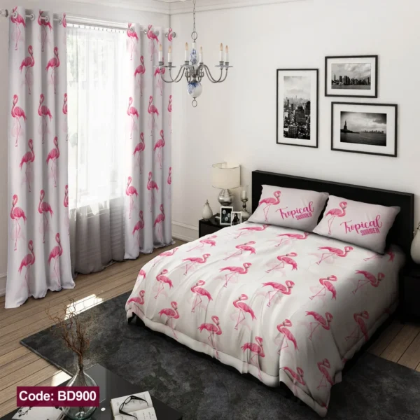 ست  روتختی و پرده  کد BD900  برند دکو