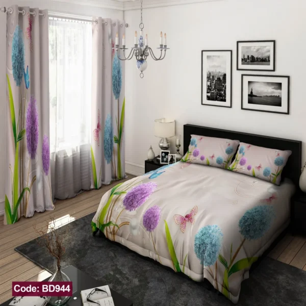 ست روتختی و پرده کد BD944 برند دکو