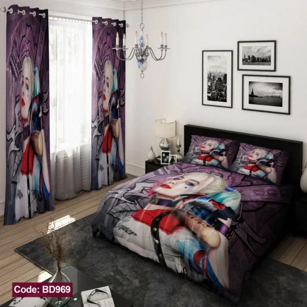ست روتختی و پرده کد BD969 برند دکو
